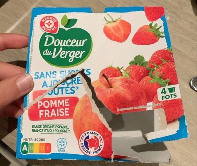 Compote pomme fraise sans sucres ajoutés