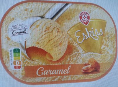 Crème glacée caramel front packaging