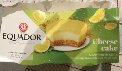 Cheese cake au citron de sicile front packaging