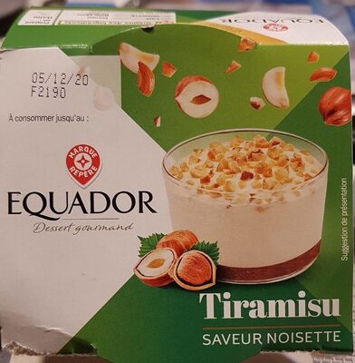Tiramisu saveur noisette