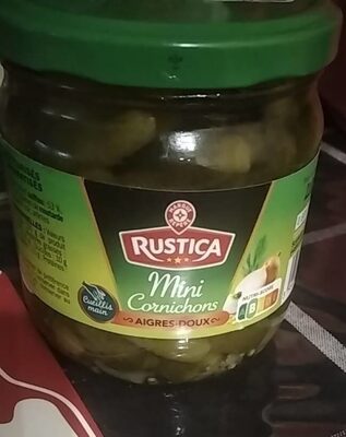Cornichons aigre doux front packaging