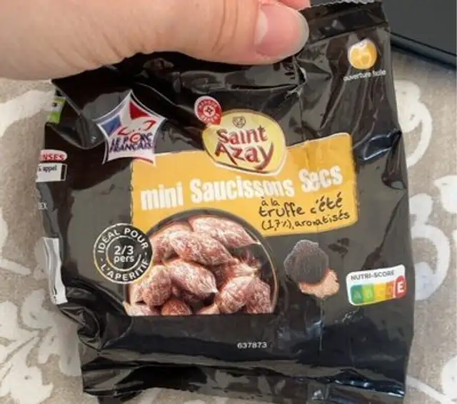 Mini saucissons secs front packaging