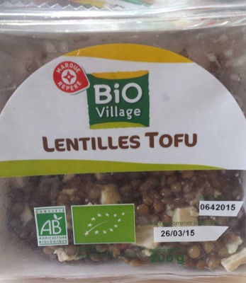 Lentilles tofu