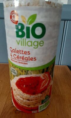 Galettes 4 céréales bio front packaging