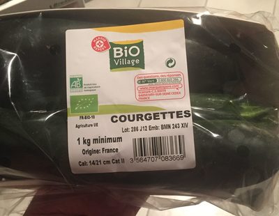 Courgettes bio village