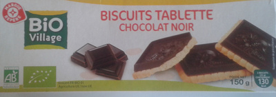 Biscuits tablette chocolat noir