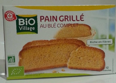 Pain grillé au blé complet