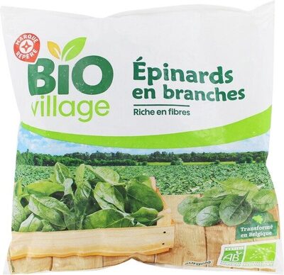 Epinards en branches bio front packaging