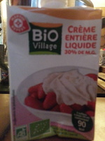 Crème fluide entière UHT bio