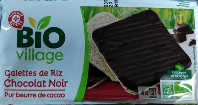 Galette de riz au chocolat noir