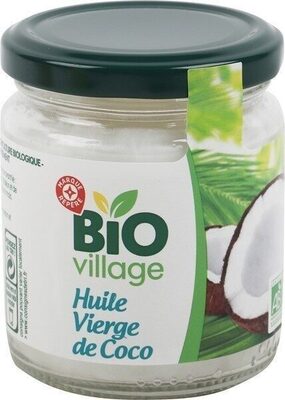 Huile vierge de coco bio front packaging