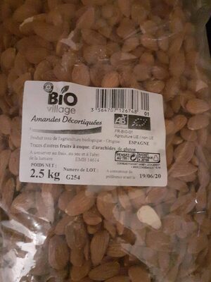 Amandes décortiquées