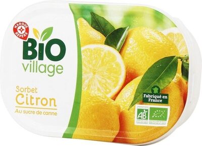 Vrac sorbet citron bio front packaging
