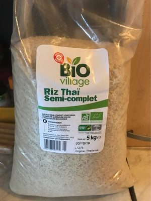 Riz semi complet front packaging
