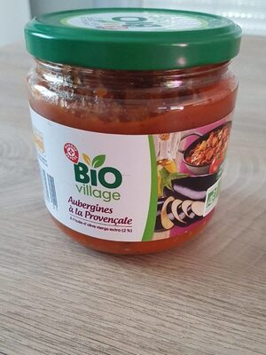 Aubergines à la provençale bio front packaging