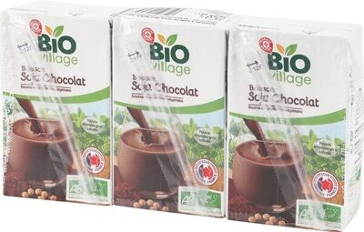 Boisson soja chocolat bio front packaging