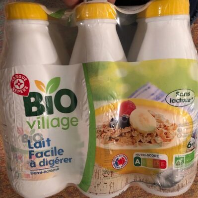 Lait facile a digerer demi ecreme