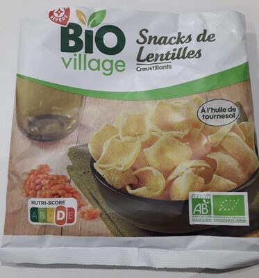 Snack bio lentilles