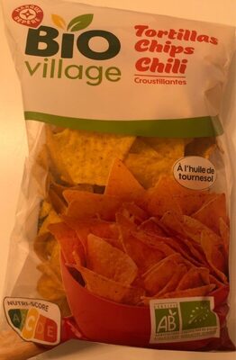 Tortillas chips chili front packaging