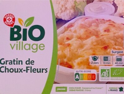 Gratin de choux-fleurs front packaging