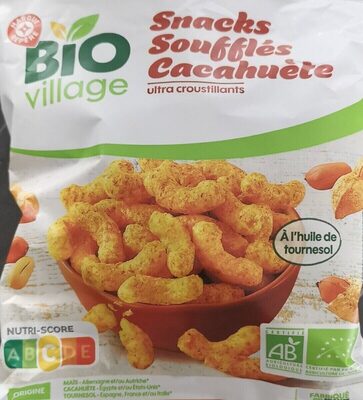 Snacks soufflés cacahuètes