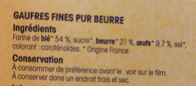 Unknown ingredients label