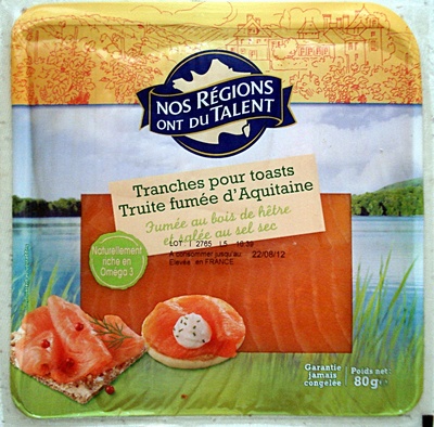 Truite fumée d'Aquitaine Tranches pour toasts