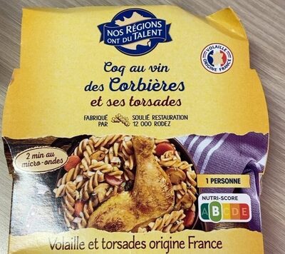 Coq au vin des Corbières et ses torsades