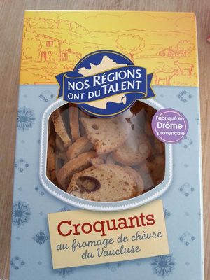 Croquants au fromage de chèvre du vaucluse