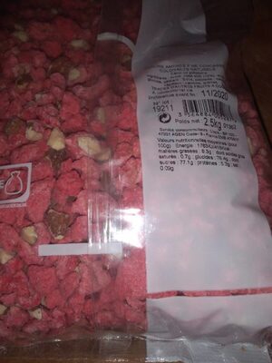 Praline amande fine concassée colorants naturels