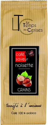 Café saveur noisette grain front packaging