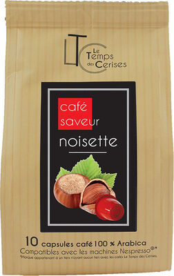 Capsule café saveur noisette sachet de 10-50g front packaging