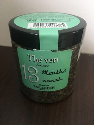 Thé vert menthe nanah front packaging