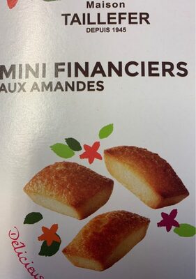 Mini financiers aux amandes front packaging
