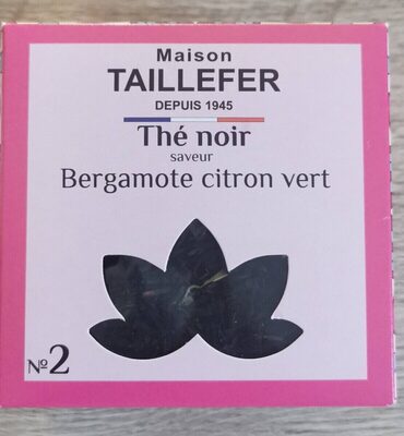 Thé noir bergamote citron vert Maison Taillefer