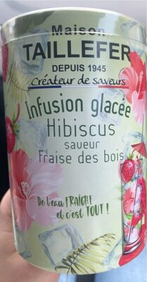 Infusion glacée Hibiscus saveur Fraise des bois