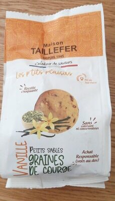 Petits sablés graines de courge