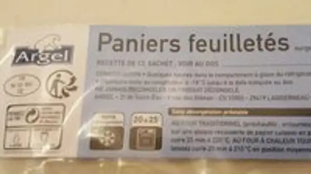 Paniers feuilletés chèvre