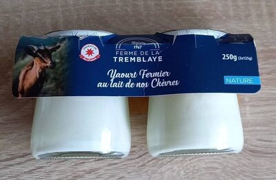Yaourt fermier au lait de nos chèvres front packaging