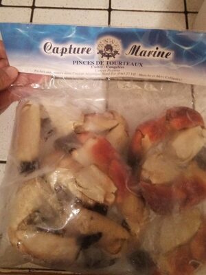 Pinces de tourteaux congelées