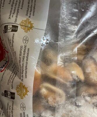 Moules du pacifique cuites congelés