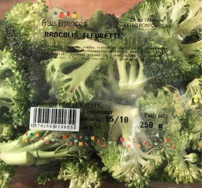 Brocolis fleurette front packaging