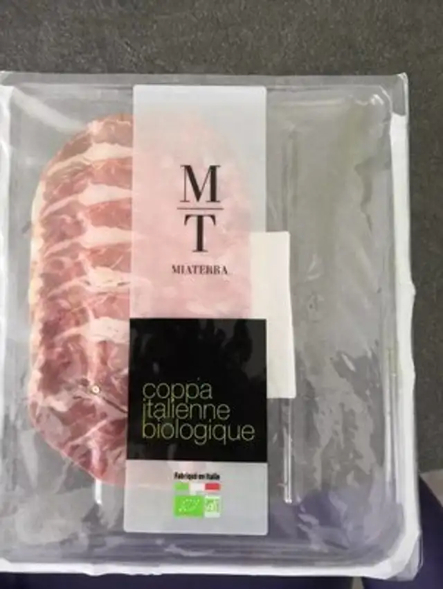 Coppa italienne biologique front packaging