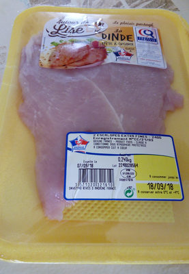 Escalopes dinde fine x2