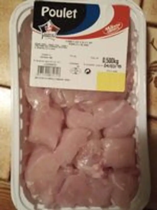 Cube de filet de poulet