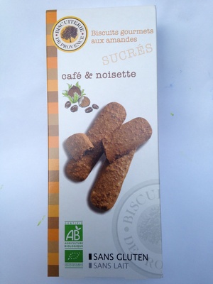 Biscuits gourmets aux amandes, café & noisette
