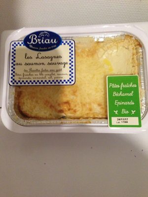 Les lasagnes au saumon sauvage