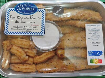 Les croustillants de limande front packaging