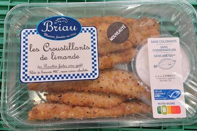 Les croustillants de limande front packaging