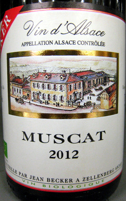 Vin d'Alsace Muscat 2012